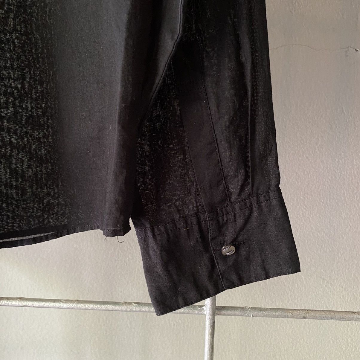 Issey Miyake × Japanese Brand Sunao kuwahara Sheer Black Long Sleeve Shirt Size M / US 6-8 / IT 42-44 - 16 Thumbnail