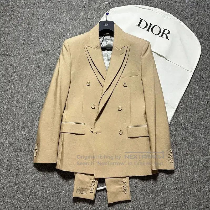 Other Dior Khaki Cotton Blend Logo Long Coat for Men . Size US M / EU 48-50 / 2 - 1 Thumbnail