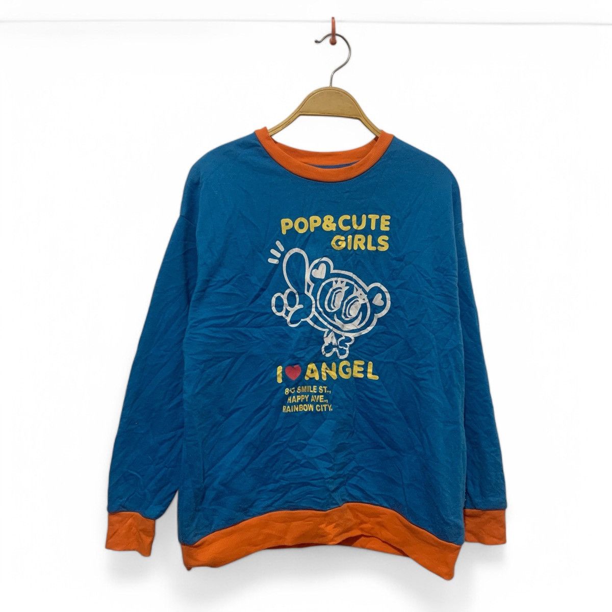 Angel Blue × Japanese Brand Vintage Angel Blue crewneck i love angel Size US L / EU 52-54 / 3 - 1 Thumbnail