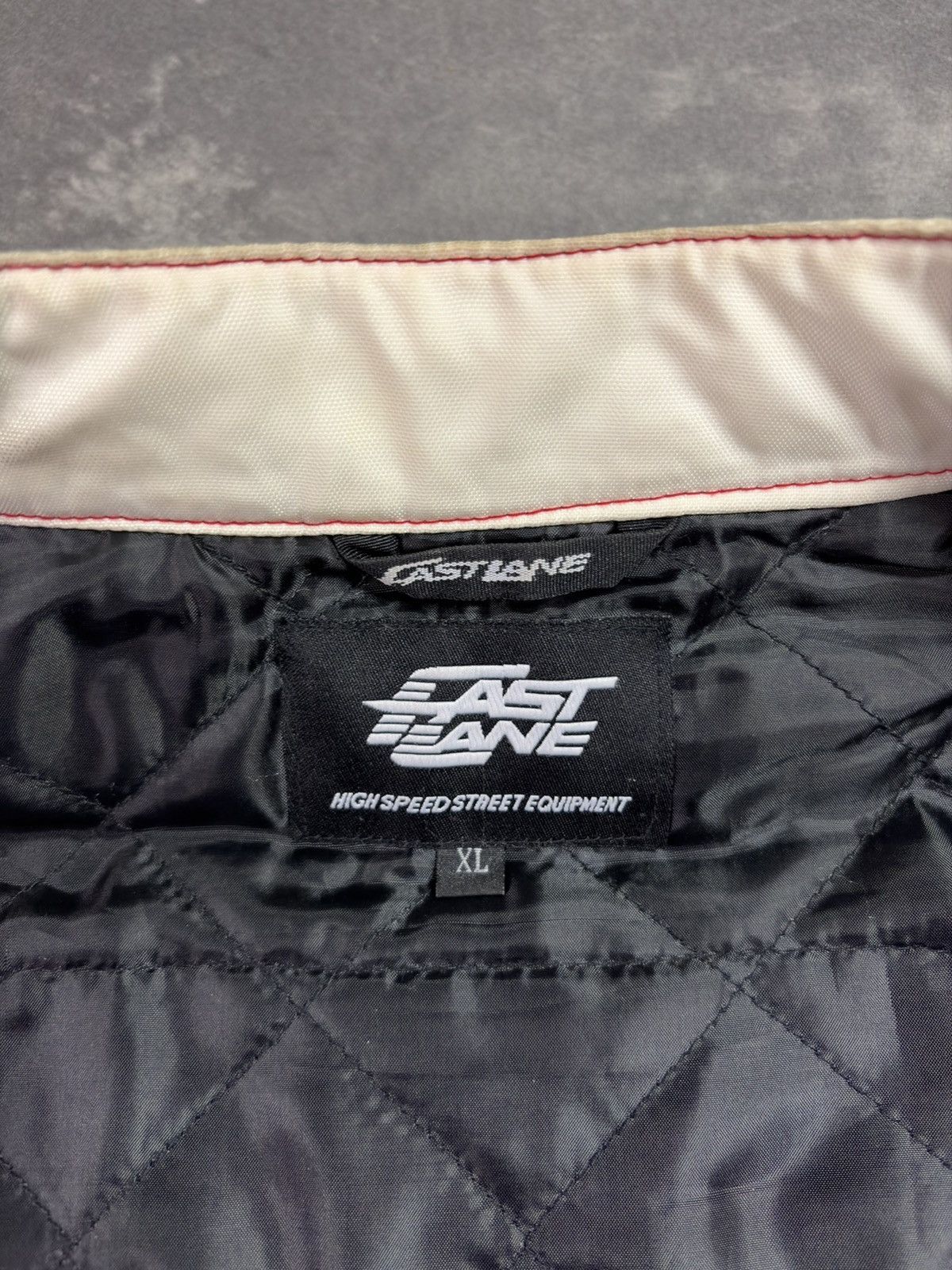 NASCAR Vintage Speed Freak #74 Fast Lane Nascar Racing Moto Jacket Size US XL / EU 56 / 4 - 15 Thumbnail
