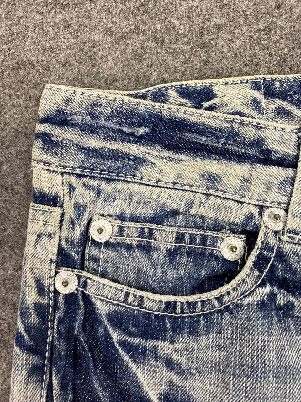 Japanese Brand rush hour japanese brand acid wash denim Size 31" - 11 Thumbnail