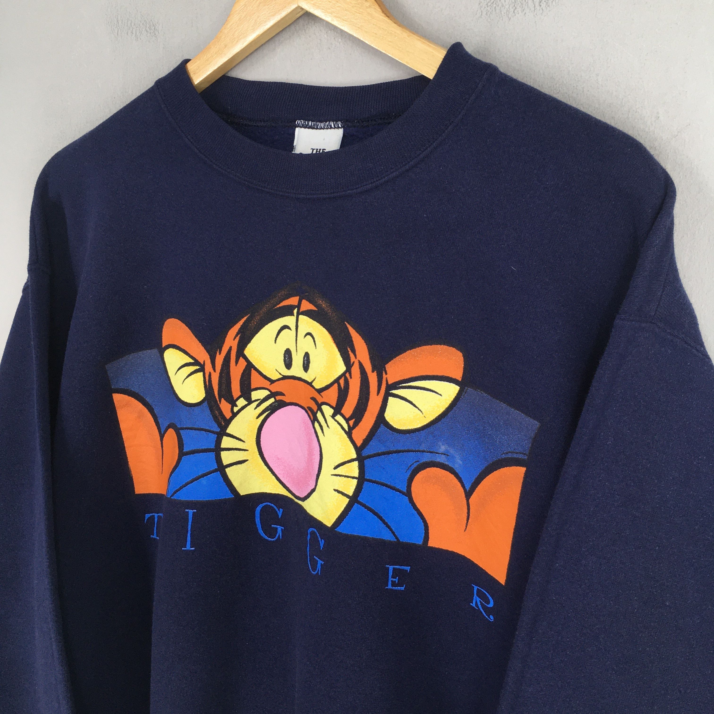 Disney × Vintage Vintage 90s Tigger Disney Blue Sweatshirt Small Size US S / EU 44-46 / 1 - 3 Thumbnail