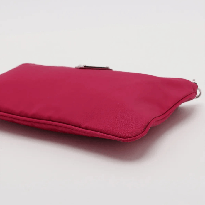 Prada Tessuto Nylon Leather Wristlet Hot Pink Size ONE SIZE - 3 Thumbnail