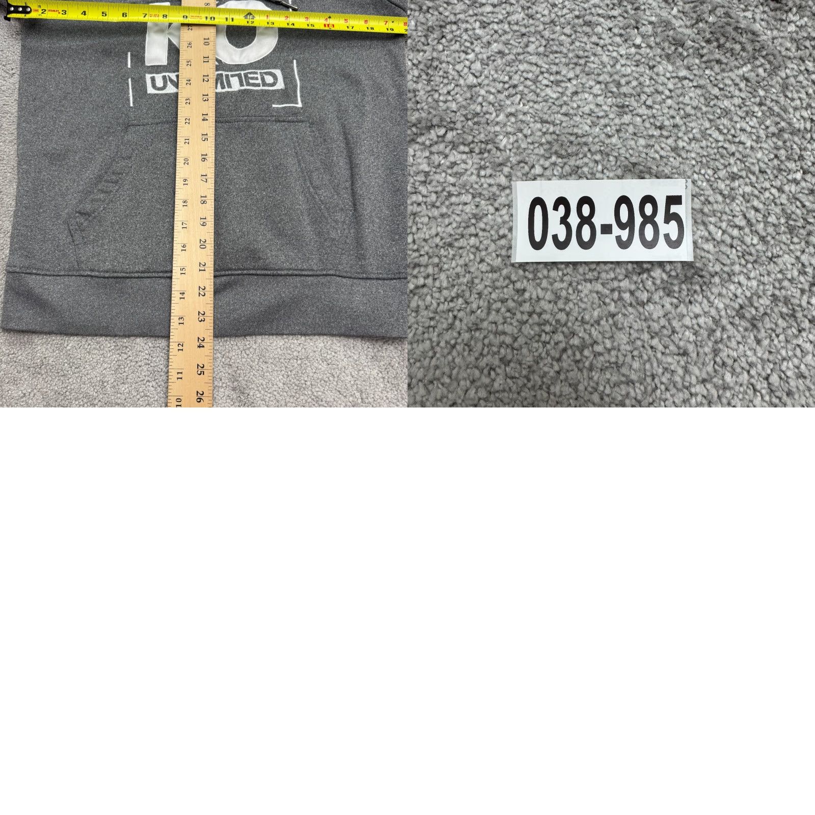 Ecko Unltd. Ecko Unltd. Hoodie Mens Small Gray Embroidered Logo Spellout Graphic Size US S / EU 44-46 / 1 - 9 Thumbnail