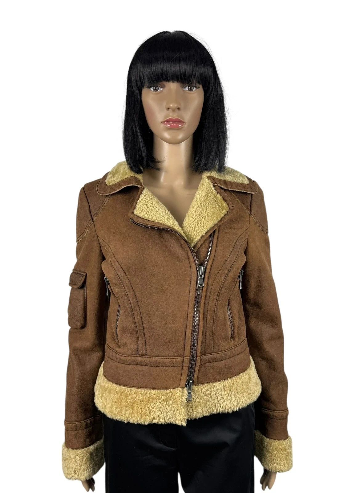 Tod's Tod’s Genuine Leather Shearling Biker Jacket size 44 Size M / US 6-8 / IT 42-44 - 1 Thumbnail