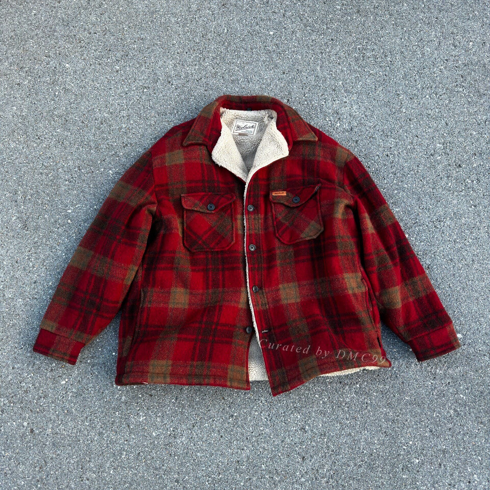 Woolrich Woolen Mills Woolrich USA Lamb Fleece Cotton Jacket Size US M / EU 48-50 / 2 - 1 Thumbnail