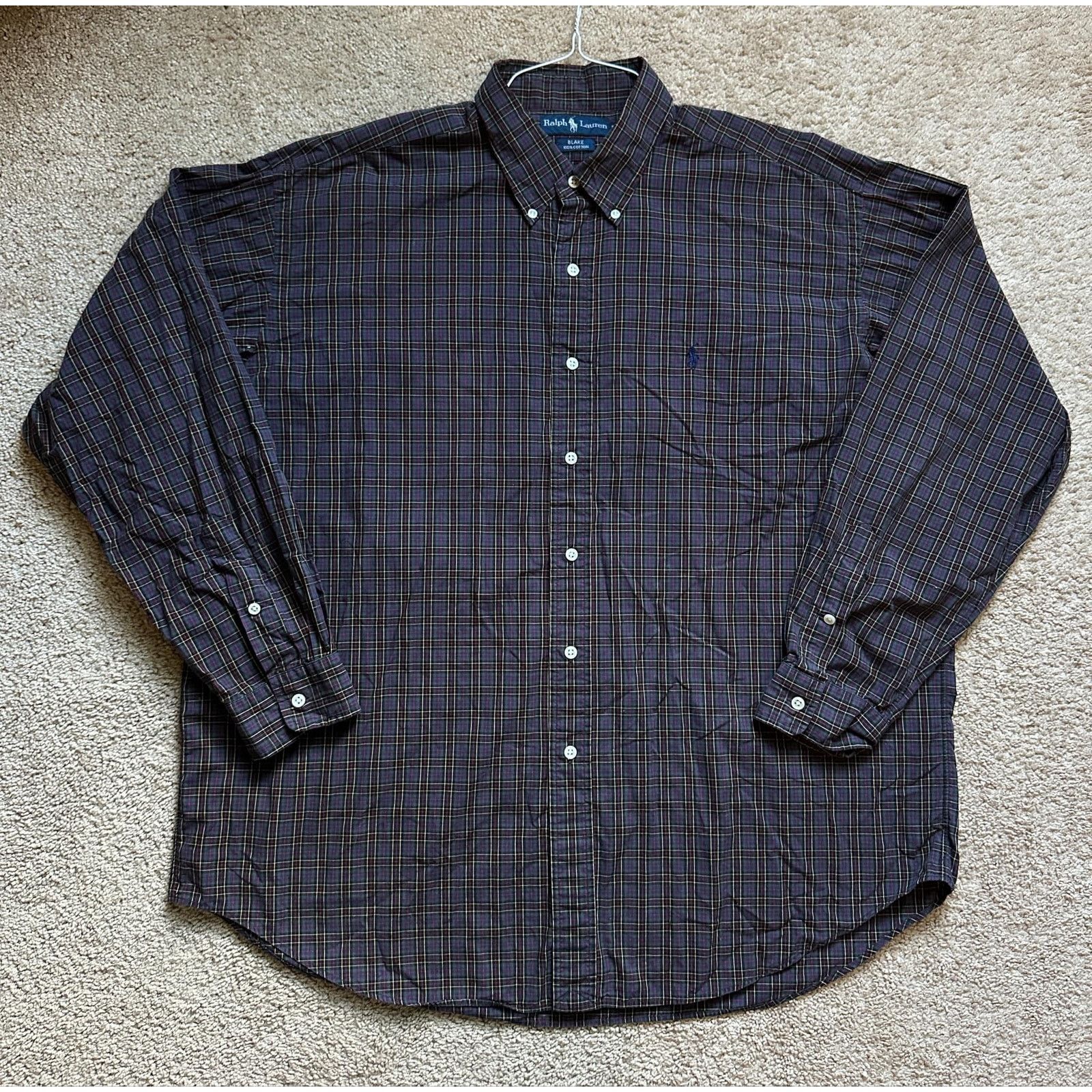 Ralph Lauren Ralph Lauren Blake Plaid Long Sleeve Button-Down Shirt XL Size US XL / EU 56 / 4 - 1 Thumbnail