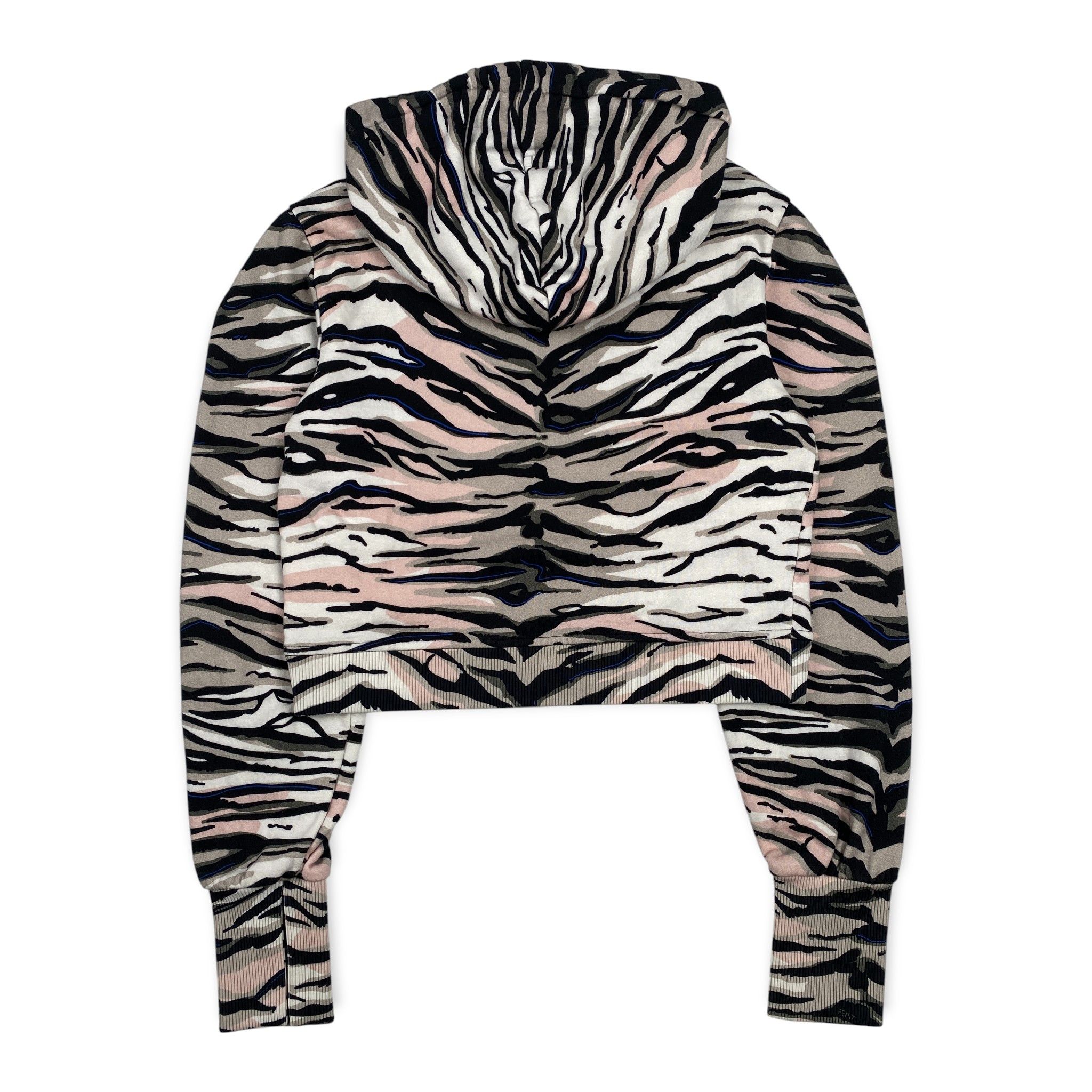 Fendi Zebra Patterned Cropped Hoodie Size XS / US 0-2 / IT 36-38 - 2 Thumbnail
