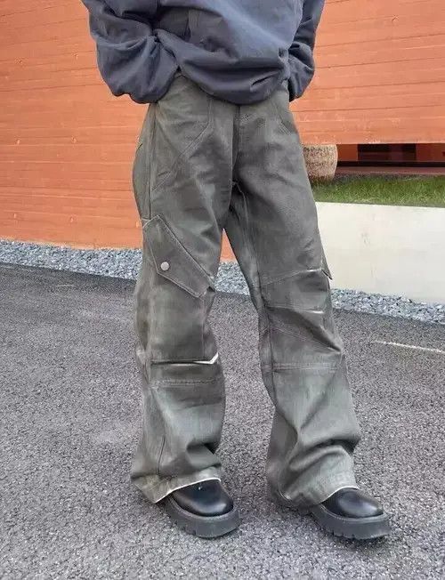 Jean Wasteland Distressed Side Pocket Hem Zip Jeans Size US 34 / EU 50 - 2 Thumbnail