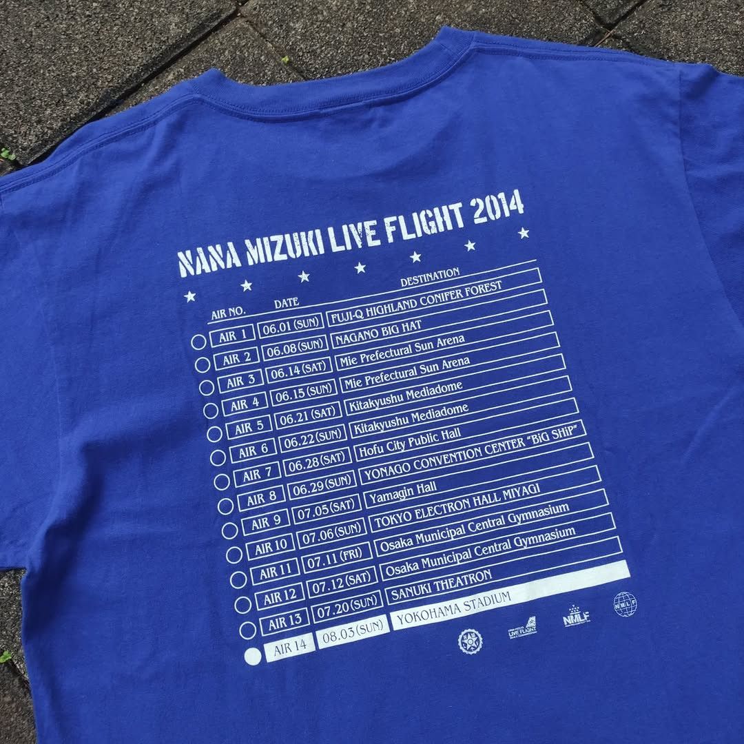 Band Tees Nana Mizuki Live Flight 2014 Tee Size US L / EU 52-54 / 3 - 4 Thumbnail