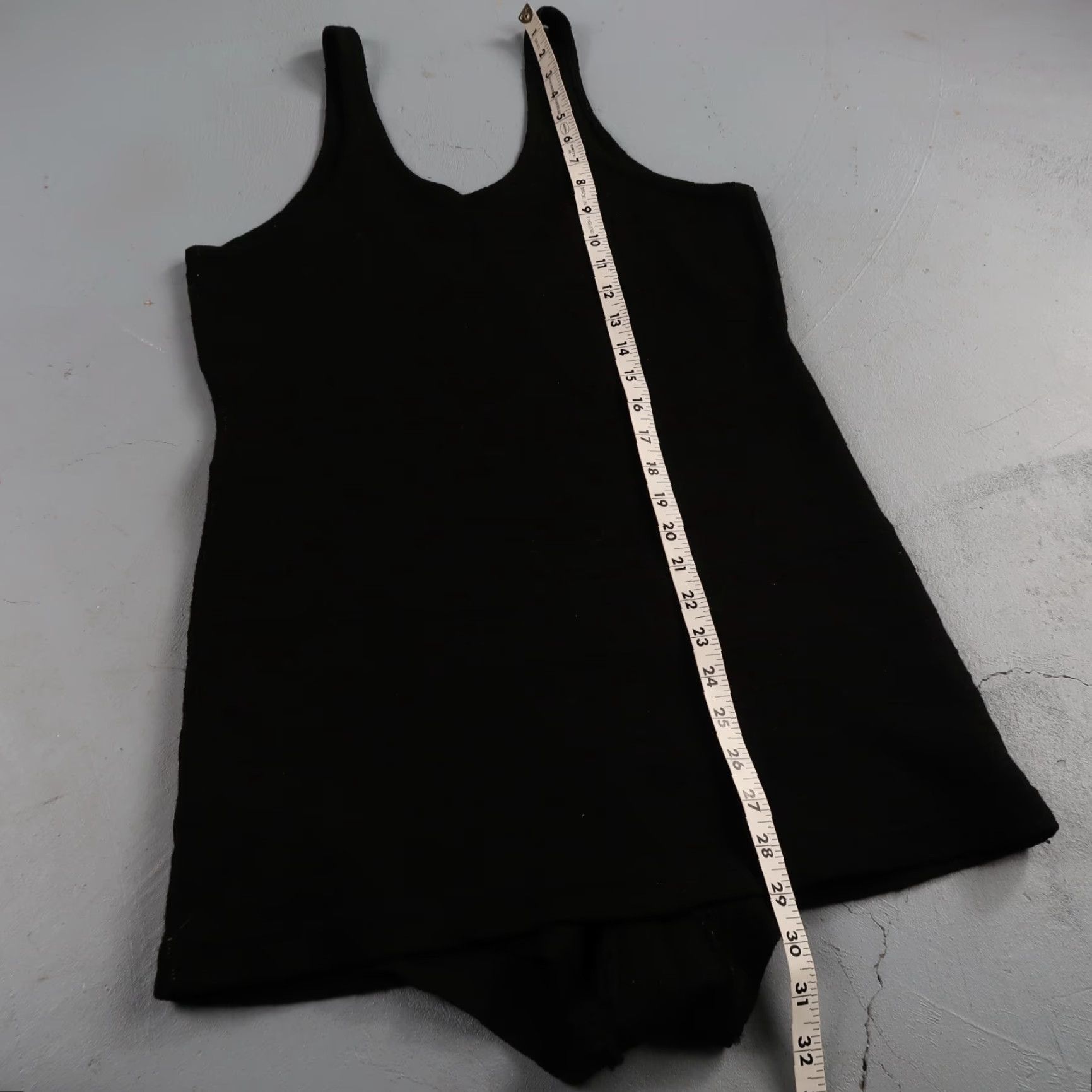 Vintage VINTAGE 1920s Women's Wool Bathing Suit Swimsuit Art Deco Black Medium Nineteen Twenties Size M / US 6-8 / IT 42-44 - 4 Thumbnail