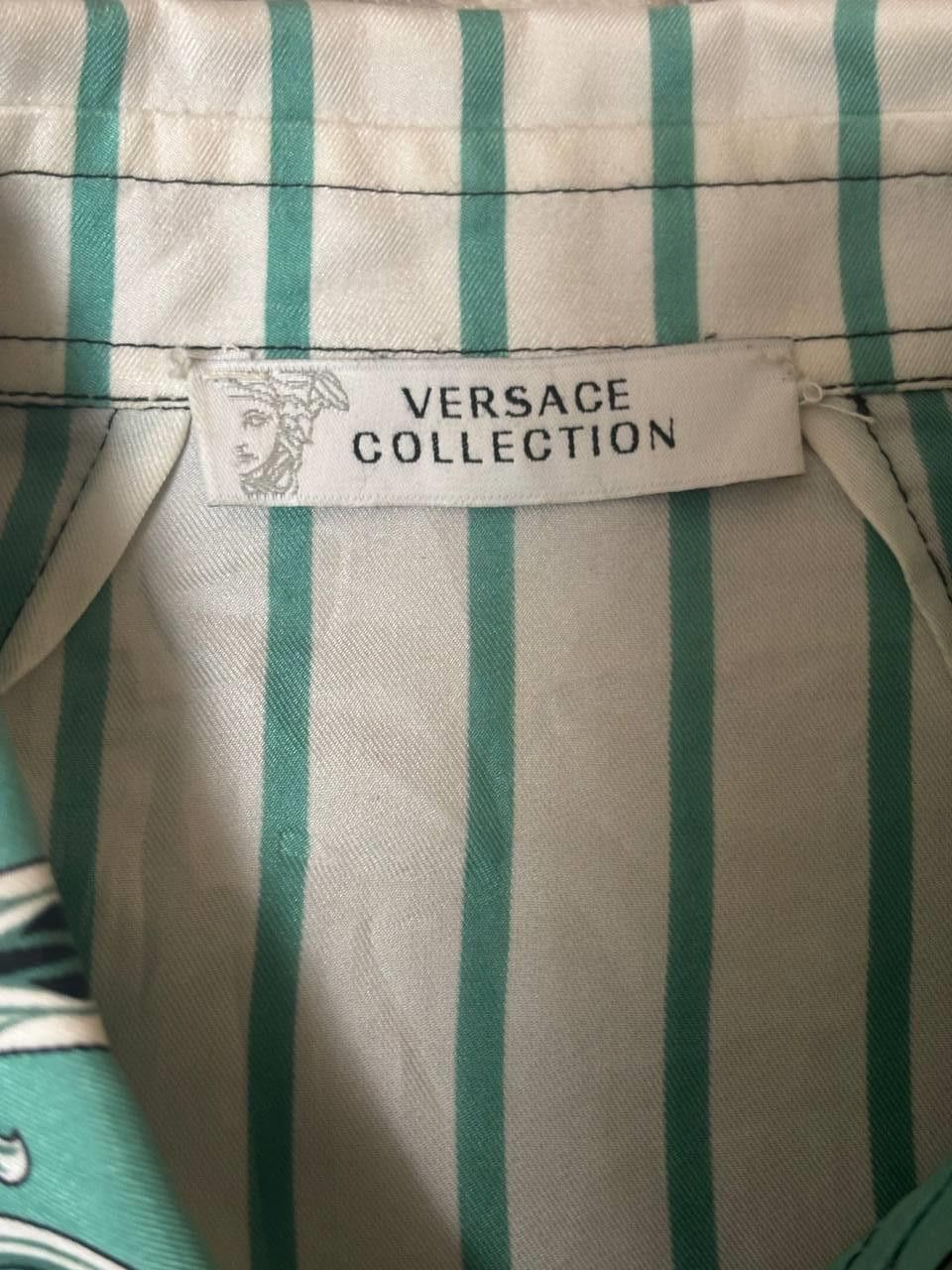 Versace Gianni Versace Collection 100% Silk Baroque Shirt Portugal Size M / US 6-8 / IT 42-44 - 13 Thumbnail