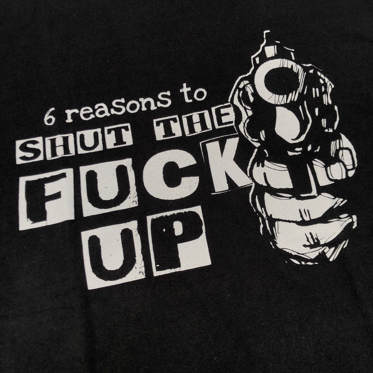 Vintage Vintage 6 reasons to STFU Humor Tee Size US L / EU 52-54 / 3 - 3 Thumbnail