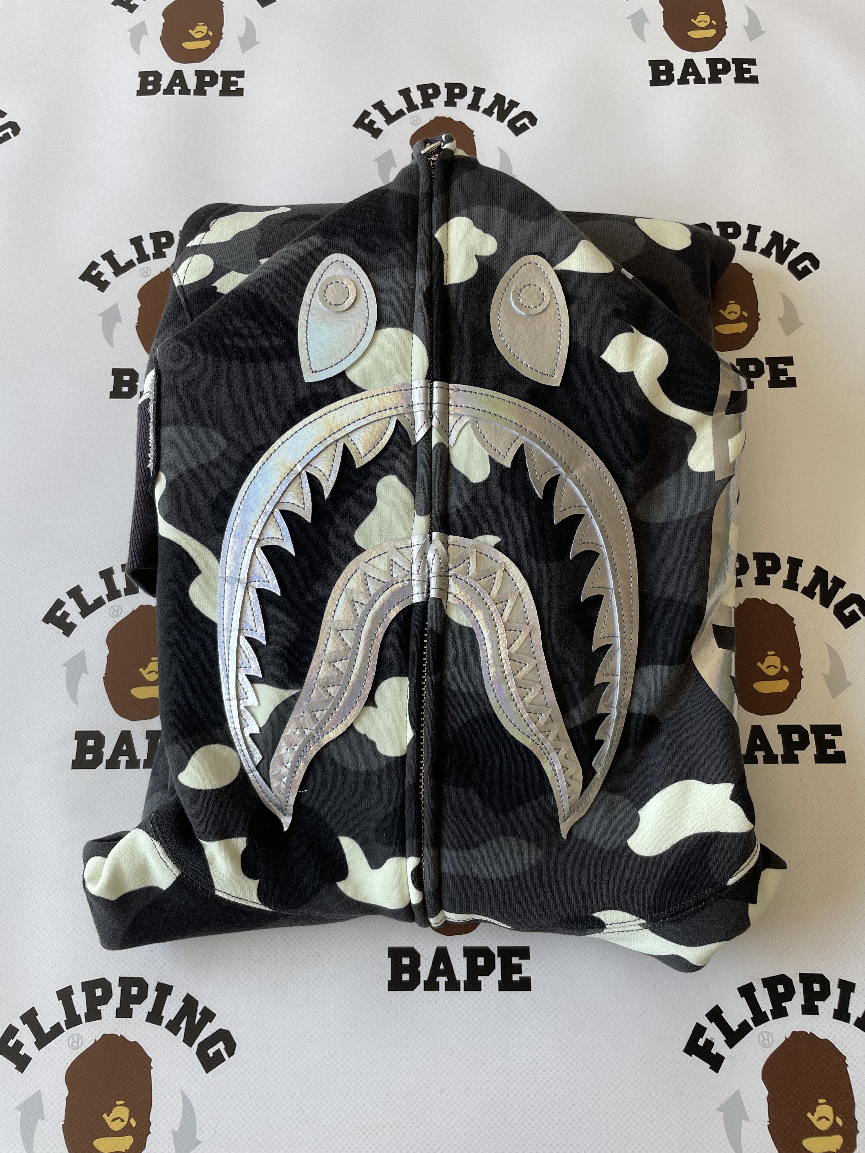 Bape BAPE CITY CAMO SHARK FULL ZIP HOODIE (SS24) Size US XXL / EU 58 / 5 - 13 Thumbnail