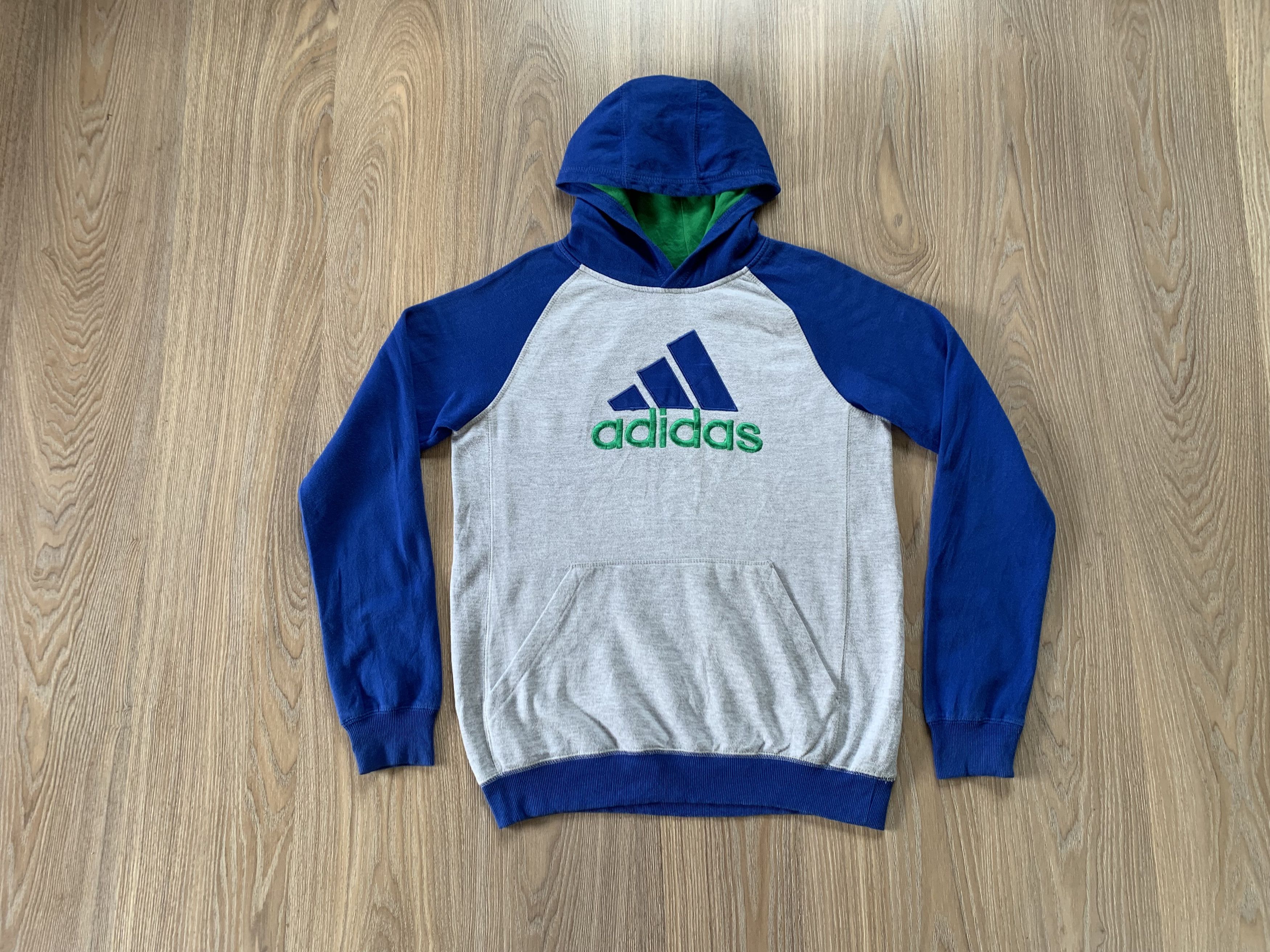 Adidas × Vintage Adidas Center Logo Cotton Vintage Hoodie Size US S / EU 44-46 / 1 - 2 Thumbnail