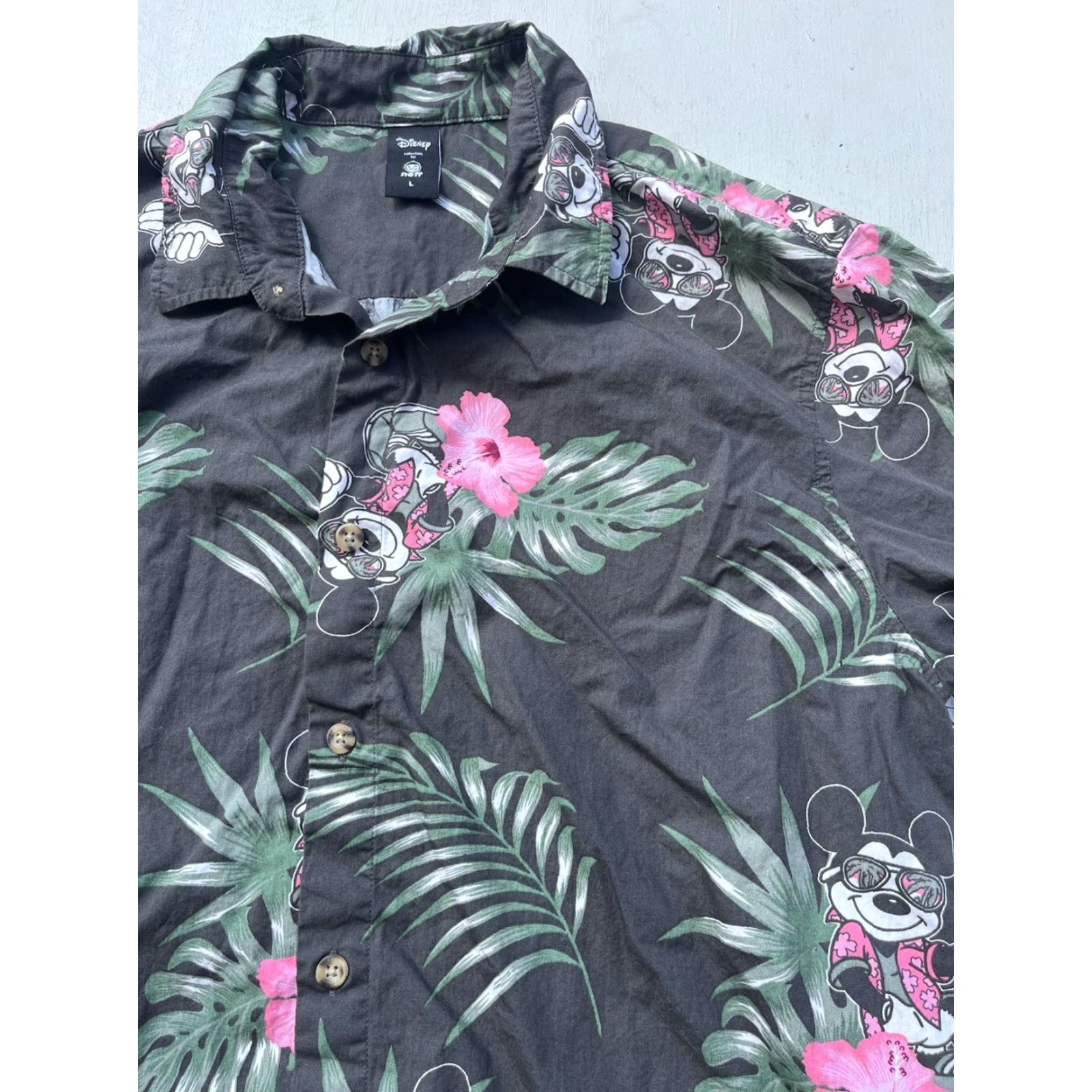 Disney Neff x Disney Shirt Multicolor Mickey Mouse L TIKI Surf Art Tropical Beach Men’s Shirt Size US L / EU 52-54 / 3 - 2 Thumbnail