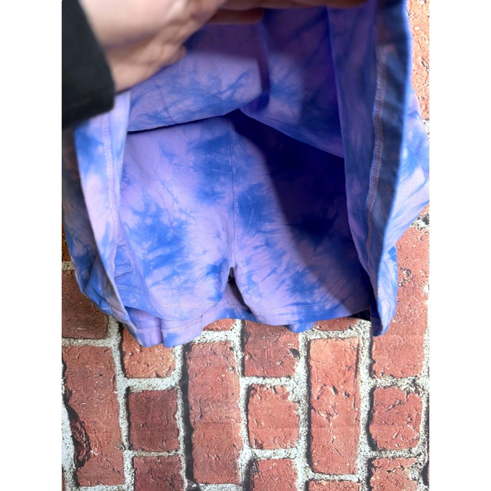 Victoria's Secret Victoria's Secret Purple Skort Short Athletic Activewear M Medium Pockets Tie Dye Cotton Elastane Women Size 32" / US 10 / IT 46 - 3 Thumbnail