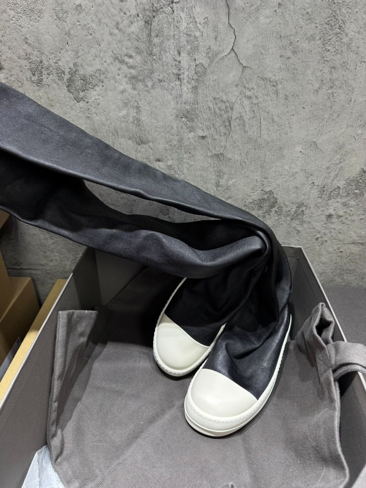 Rick Owens Rick Owens Leather Black Boots 36 Women Size US 6 / IT 36 - 1 Thumbnail