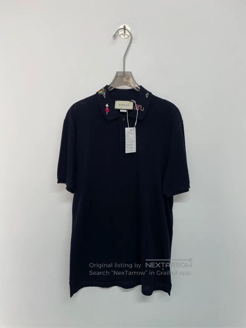 Gucci Gucci Embroidered polo short sleeves Size US XL / EU 56 / 4 - 1 Thumbnail