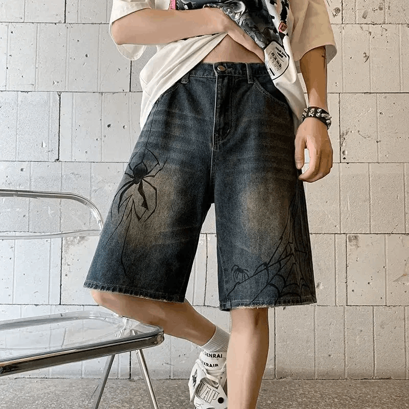 Designer × Japanese Brand Y2K breeches Harajuku style grunge bermuda shorts Size US 28 / EU 44 - 2 Thumbnail