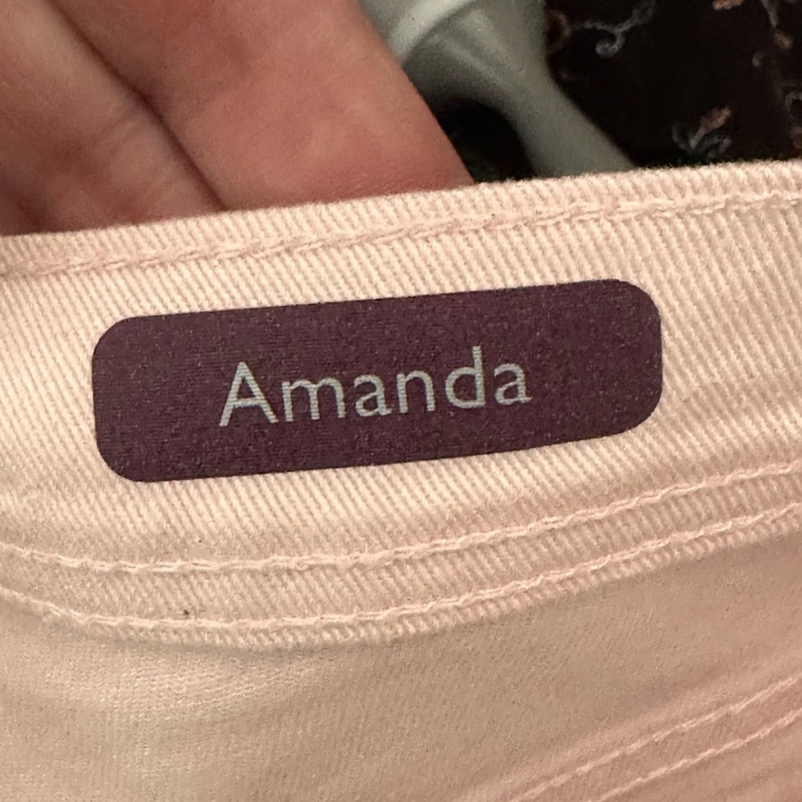 Gloria Vanderbilt Gloria Vanderbilt Amanda High Rise Tapered Jean Wispy Pink Size 38" / US 16 / IT 52 - 7 Thumbnail