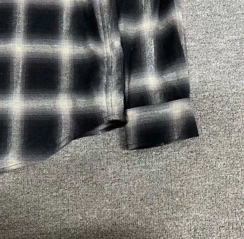 Amiri Amiri Silver Thread Plaid Shirt Size US M / EU 48-50 / 2 - 4 Thumbnail