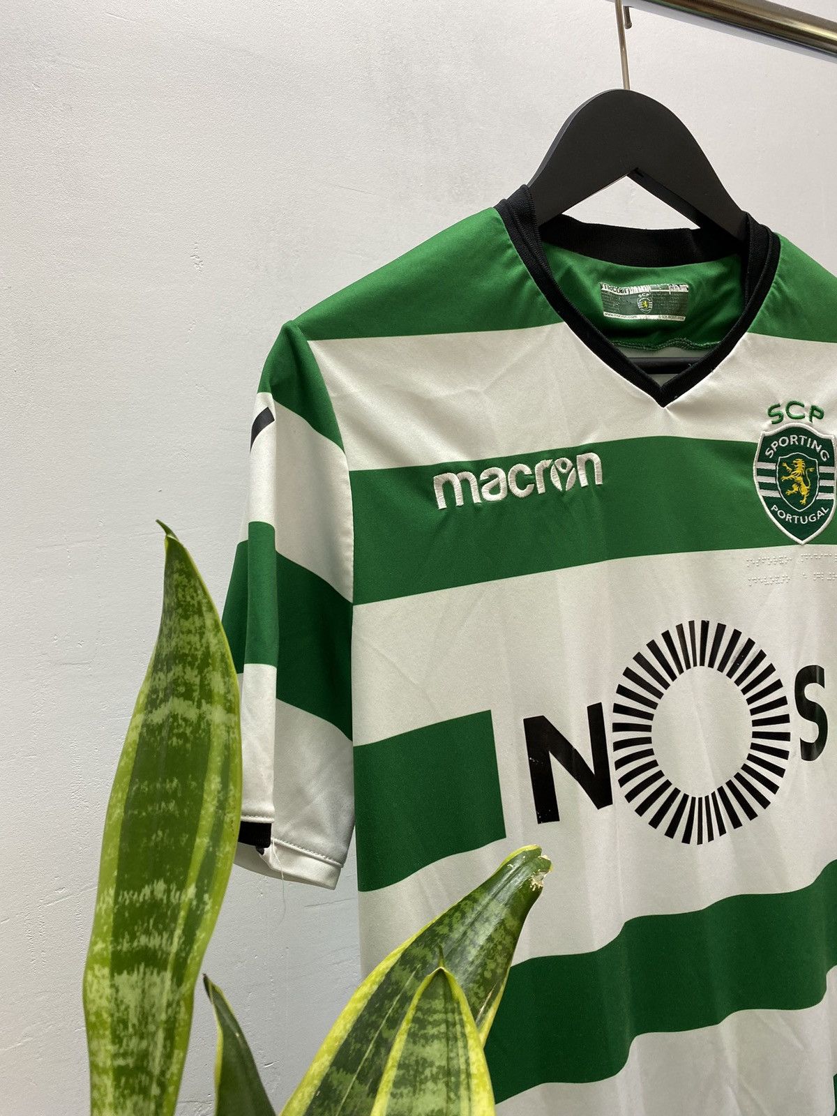 Macron Sporting Macron Home 2015 2016 #88 Doumbia Soccer Jersey Size US L / EU 52-54 / 3 - 5 Thumbnail