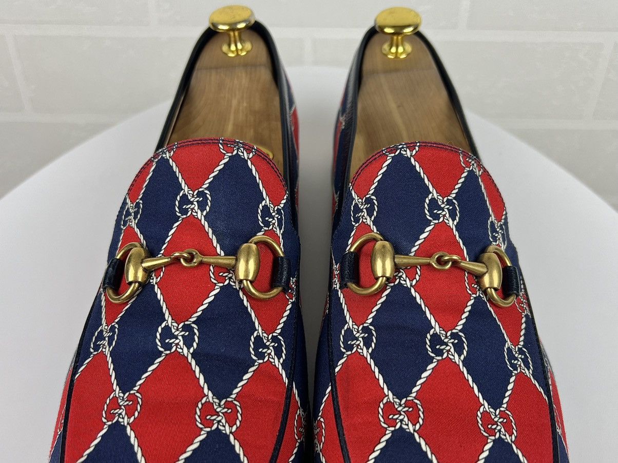 Gucci GUCCI Loafers Leather Shoes Jordaan Horsebit GG Monogram Size US 9 / EU 42 - 11 Thumbnail
