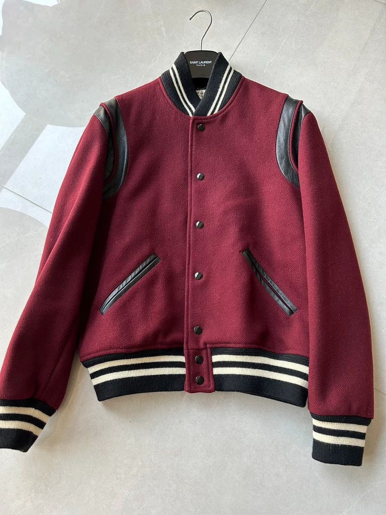 Saint Laurent Paris Saint Laurent Paris 14fw split leather baseball jacket-2506 Size US M / EU 48-50 / 2 - 1 Thumbnail