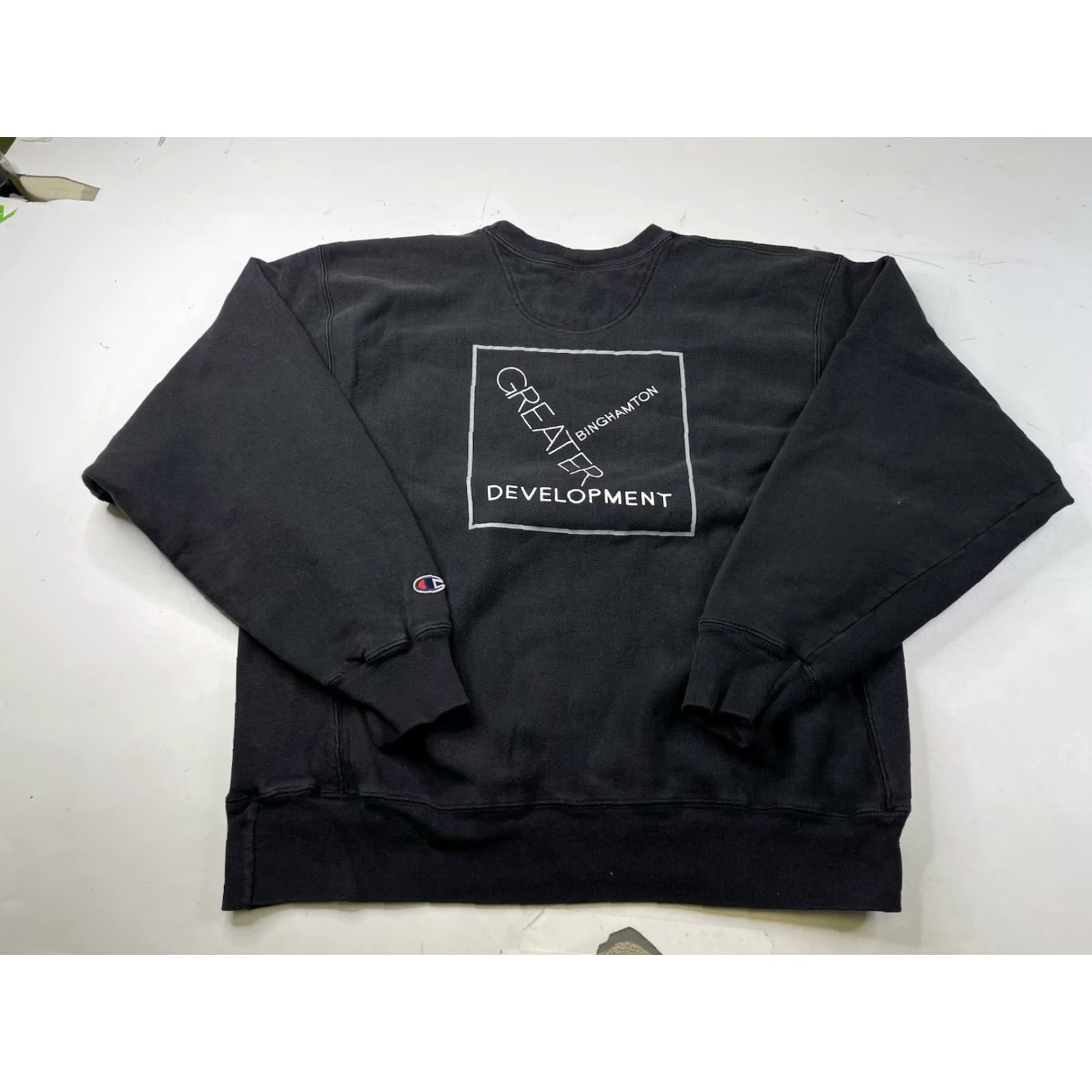 Champion VINTAGE Champion Reverse Weave Pullover Sweatshirt Men L Black Reversible Premium Crewneck Binghamton Size US L / EU 52-54 / 3 - 2 Thumbnail