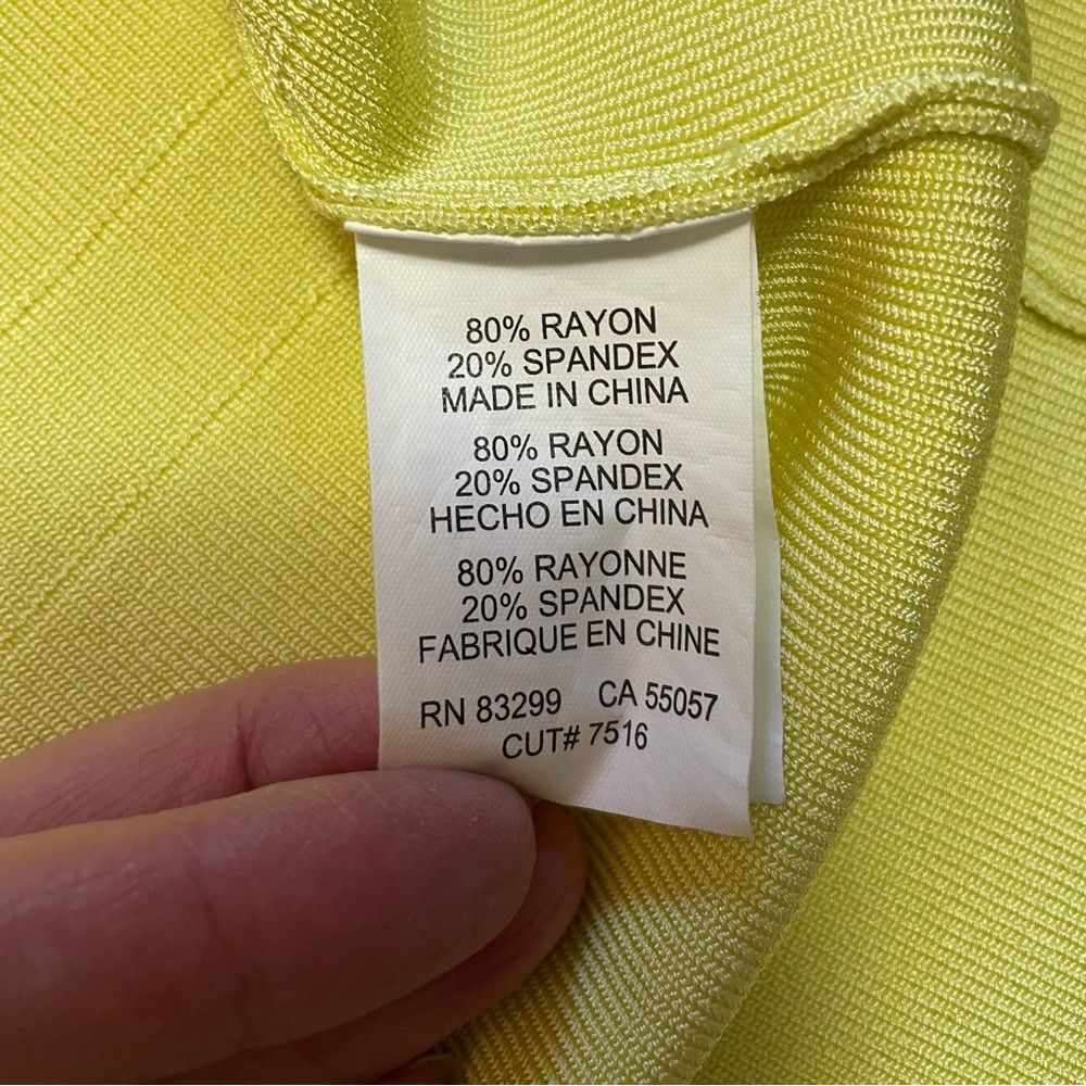Isaac Mizrahi Isaac Mizrahi Knit Sleeveless Yellow Dress Size L Size L / US 10 / IT 46 - 8 Thumbnail