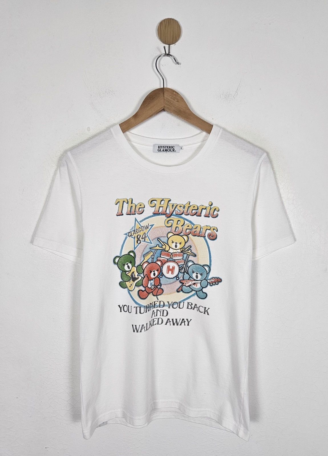 Hysteric Glamour Hysteric Glamour Bear Glasgow 1984 tee shirt Size US S / EU 44-46 / 1 - 1 Thumbnail