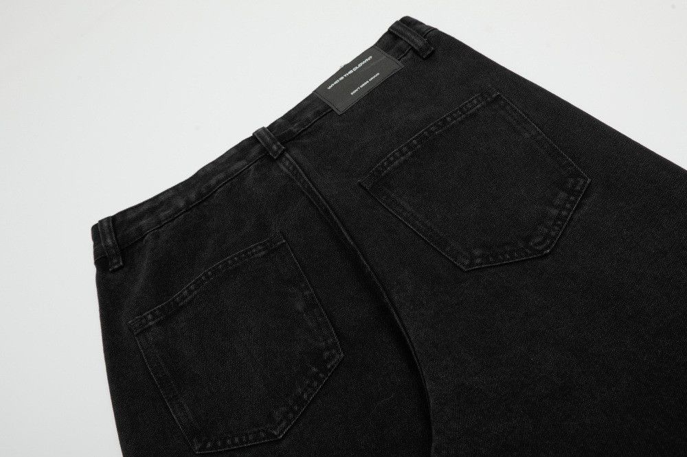 Japanese Brand × Jean Men's punk washed distressed simple American flared jeans Size US 32 / EU 48 - 5 Thumbnail