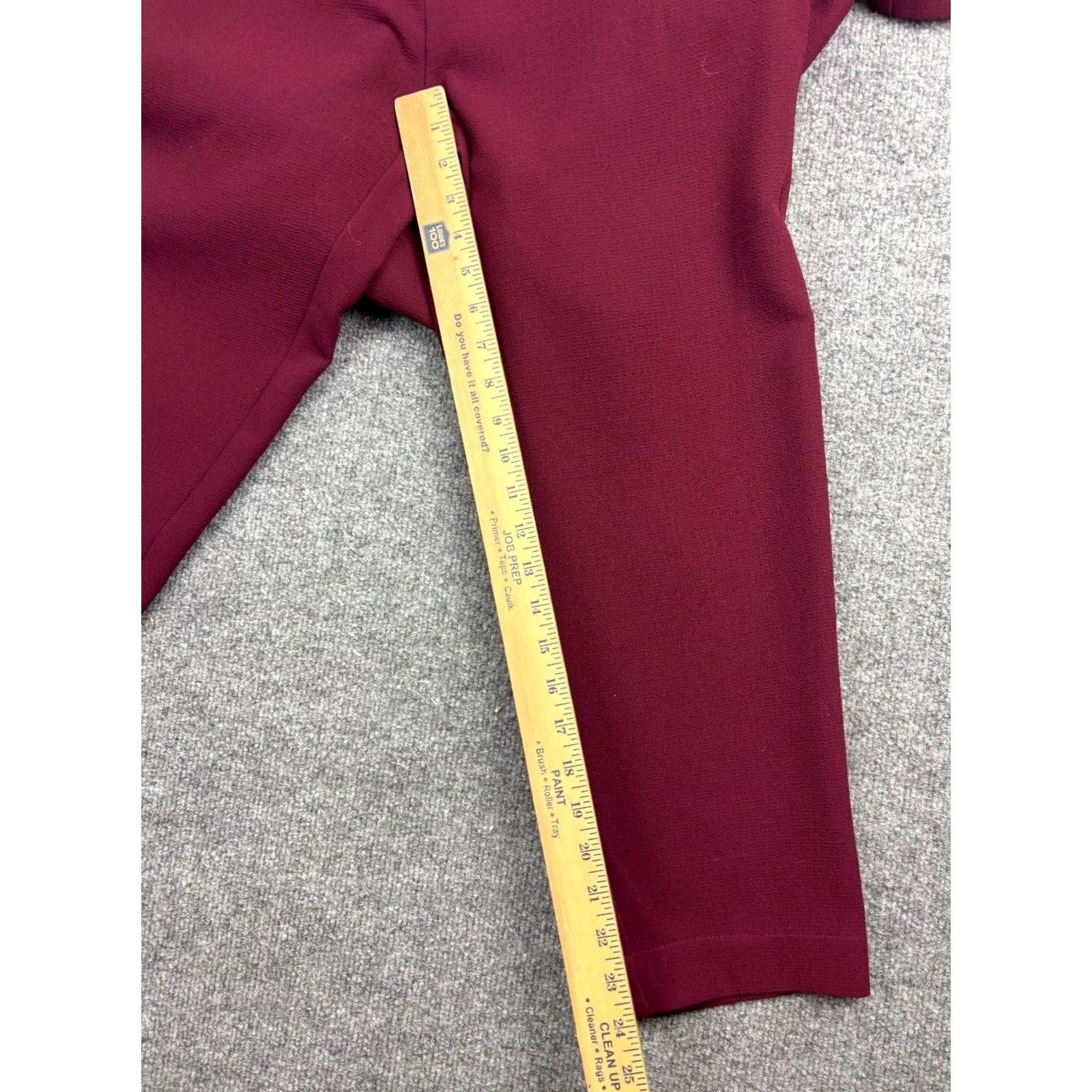 Madewell Madewell Sloan Jumpsuit Women's 0 Cabernet Red Wine Crepe Pants Pockets Regular Size 25" / US 0 / IT 36 - 7 Thumbnail