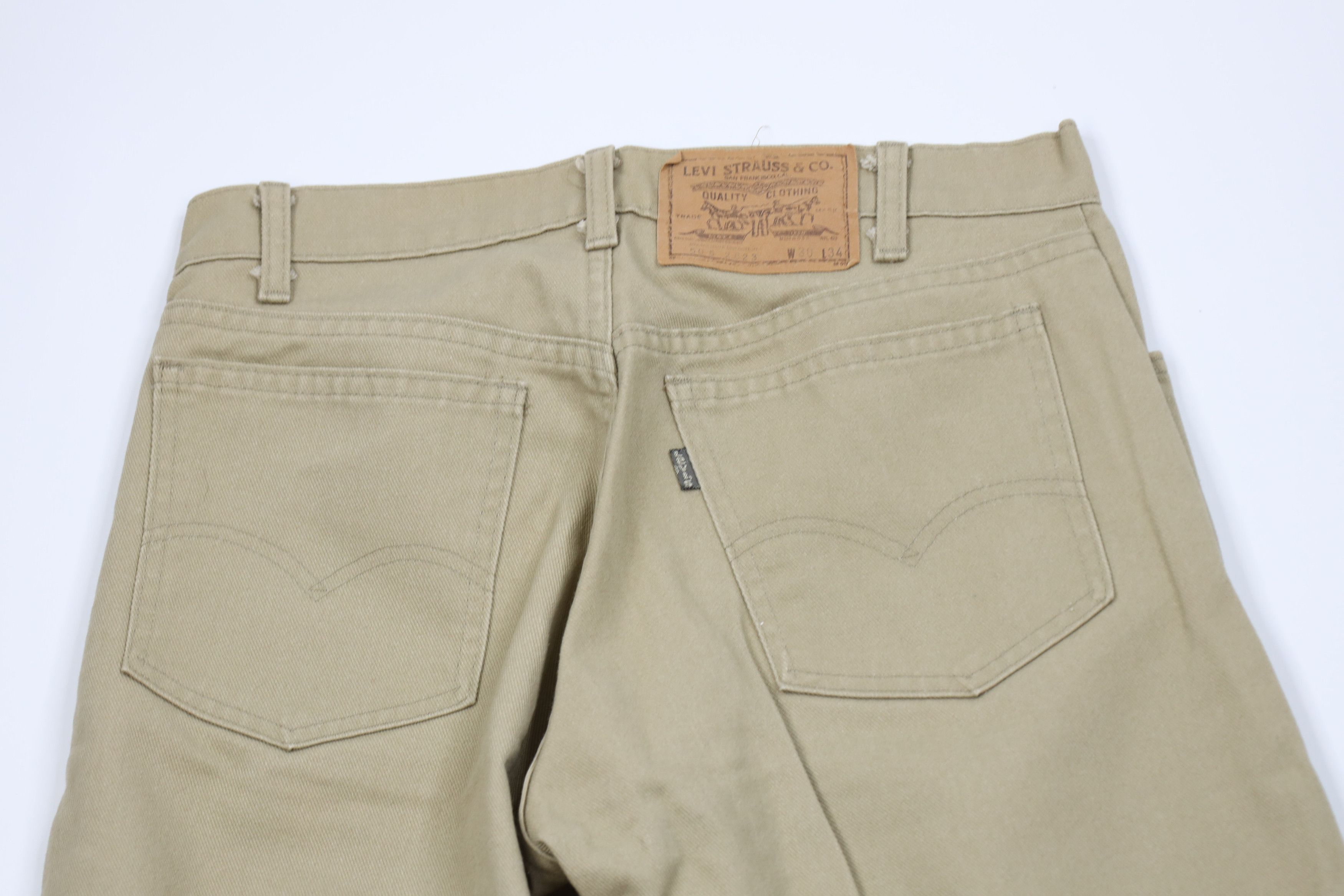 Levi's Vintage 80s Levis 505 Regular Straight Leg Jeans Beige USA Size US 30 / EU 46 - 9 Thumbnail