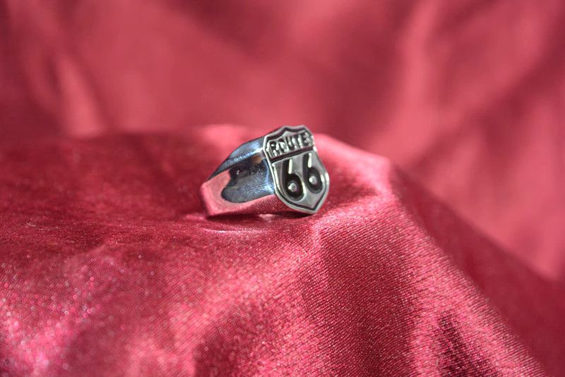 Jewelry Route 66 Vintage Jewelry Rings Chrome Ring (Size 7-13) Size ONE SIZE - 2 Thumbnail