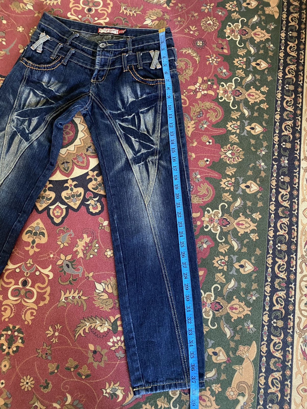 Japanese Brand Vintage Japanese Brand Double Waist Punk Design Style Size US 30 / EU 46 - 13 Thumbnail