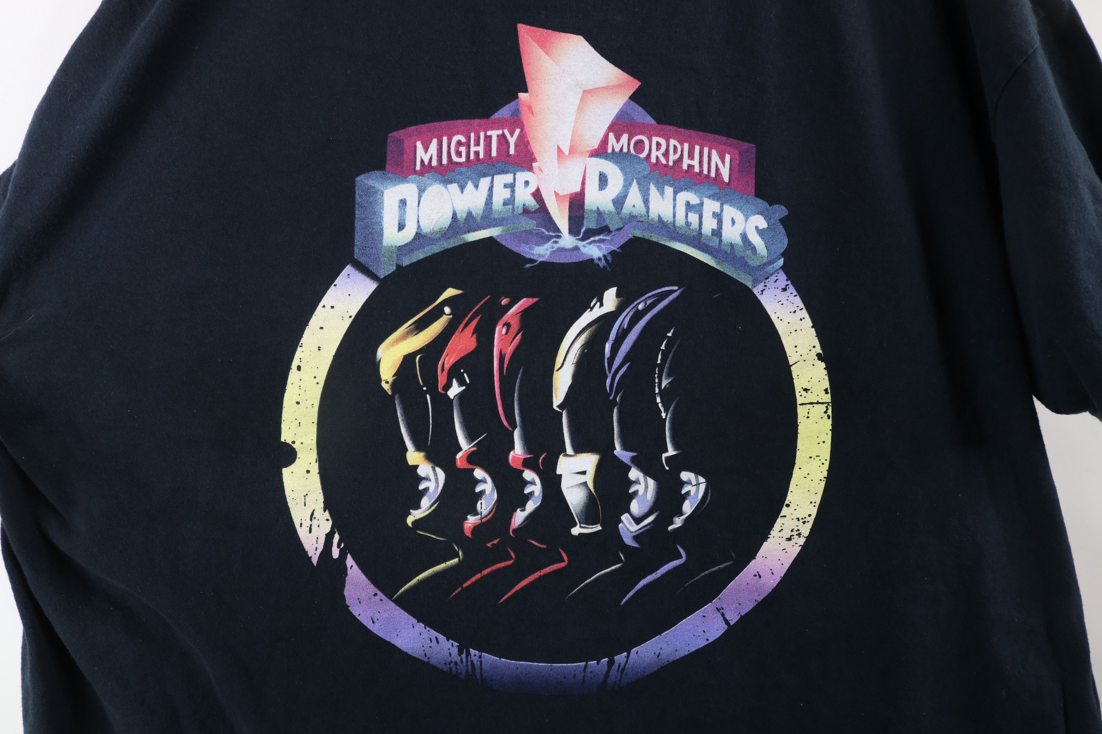 Vintage Vintage 90s Out Mighty Morphin Power Rangers T-Shirt Black Size US XXL / EU 58 / 5 - 4 Thumbnail