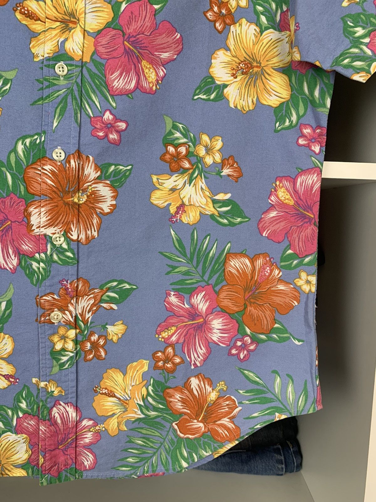 Polo Ralph Lauren Polo Ralph Lauren Floral Short Sleeve Button Up Shirt Size US S / EU 44-46 / 1 - 14 Thumbnail
