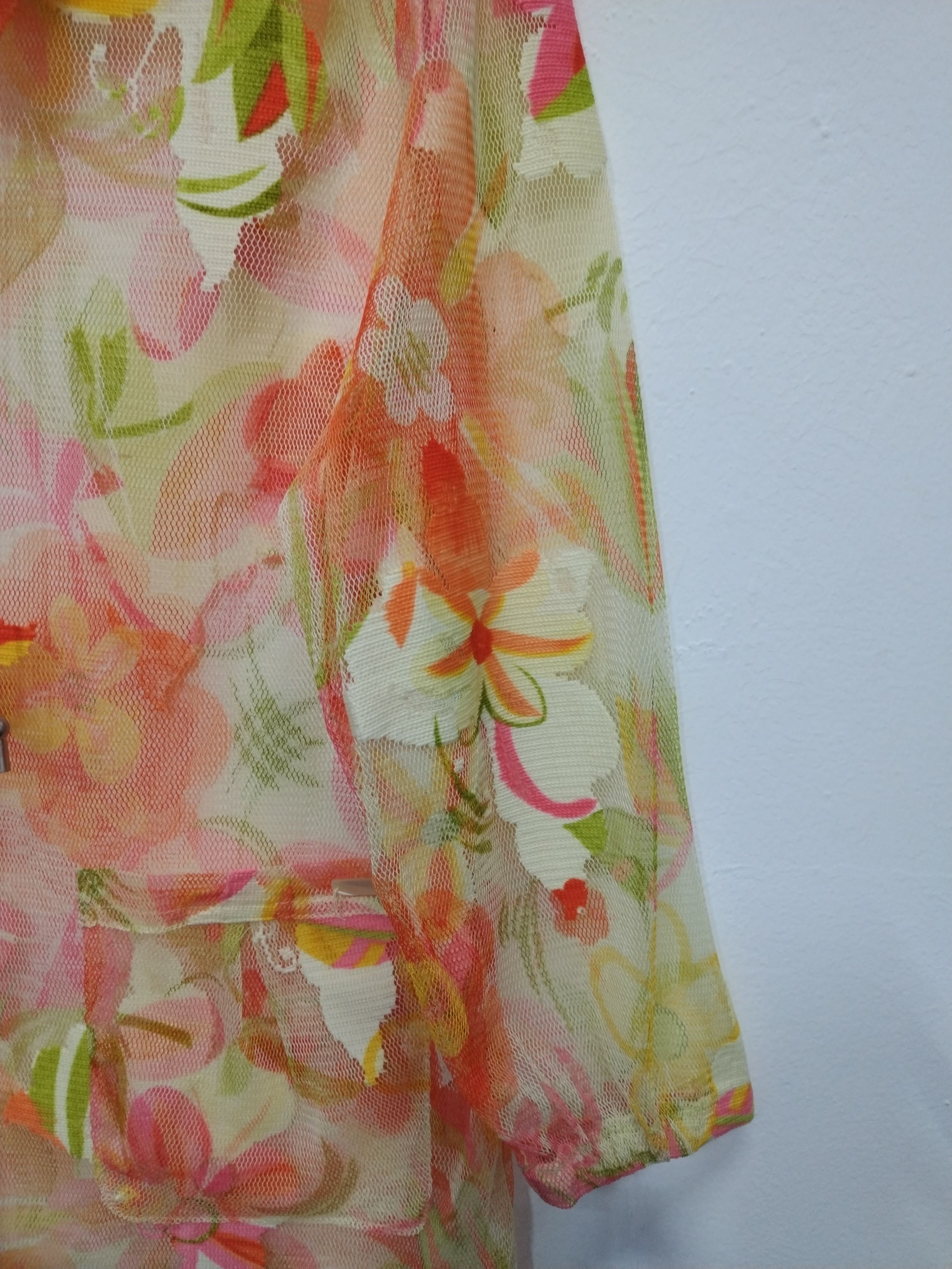 Other AWESOME CROCODILE LADIES ZIPPER MESHTOP NICE FLORAL JACKET Size L / US 10 / IT 46 - 4 Thumbnail