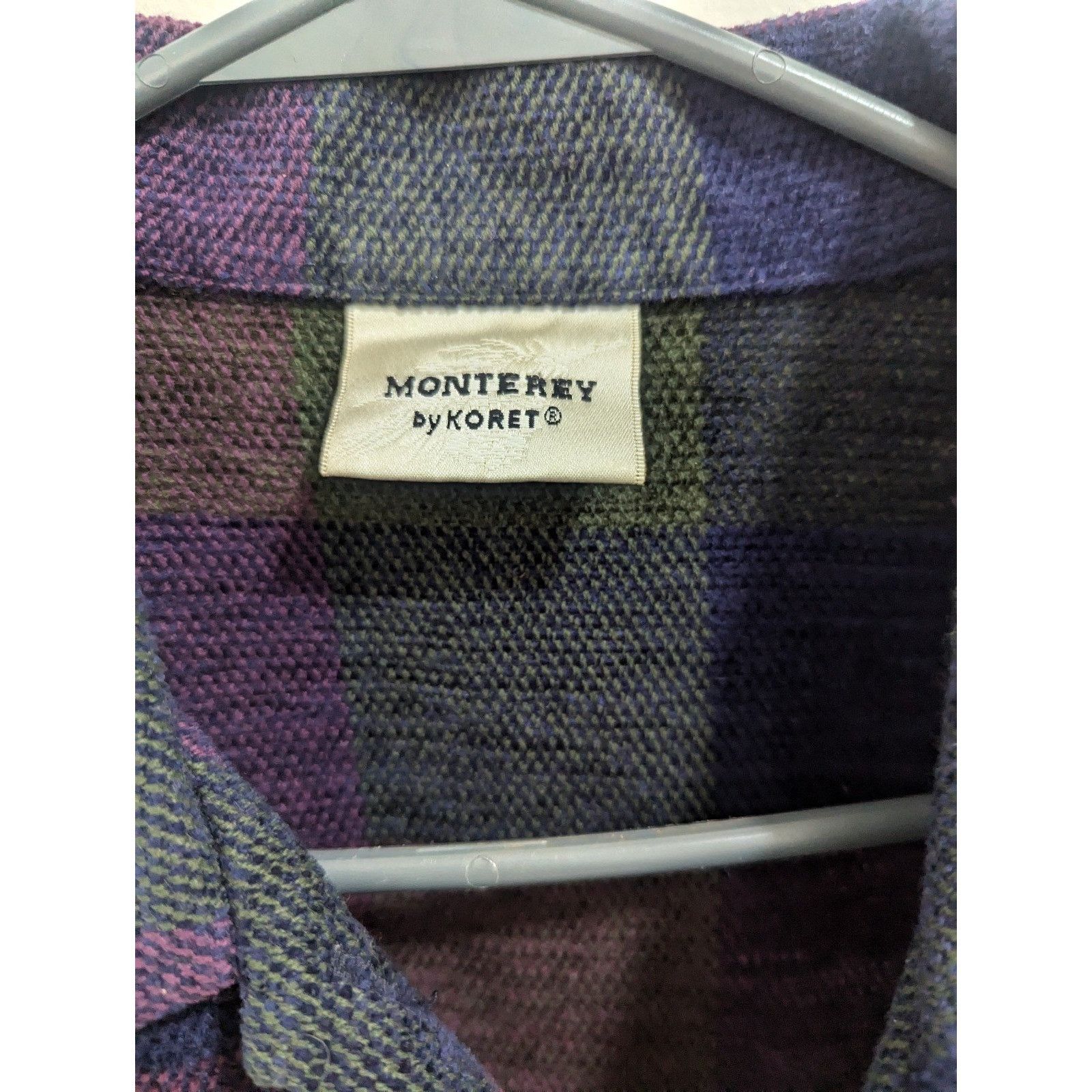 Other Monterey By Koret Button Up Shirt Top Jacket Multicolor Plai Size M / US 6-8 / IT 42-44 - 2 Thumbnail