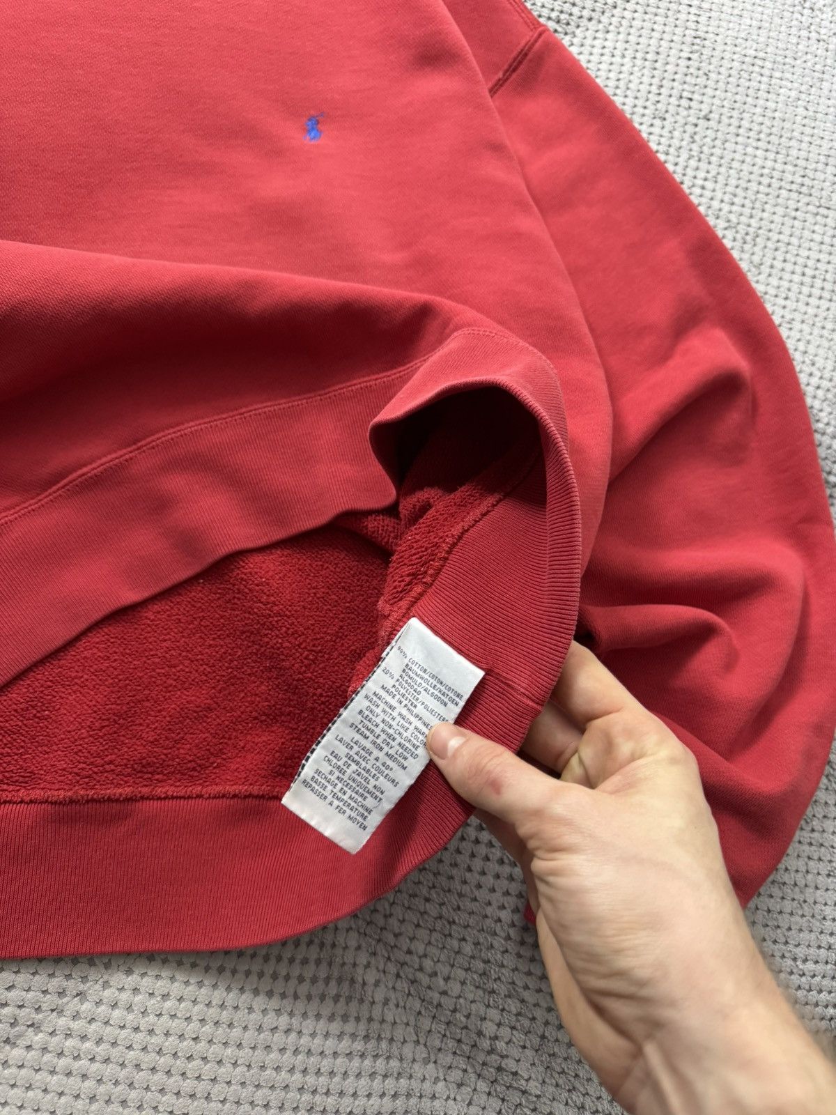 Polo Ralph Lauren × Ralph Lauren × Vintage Polo Ralph Lauren Vintage Red Sweatshirt Size US XL / EU 56 / 4 - 9 Thumbnail