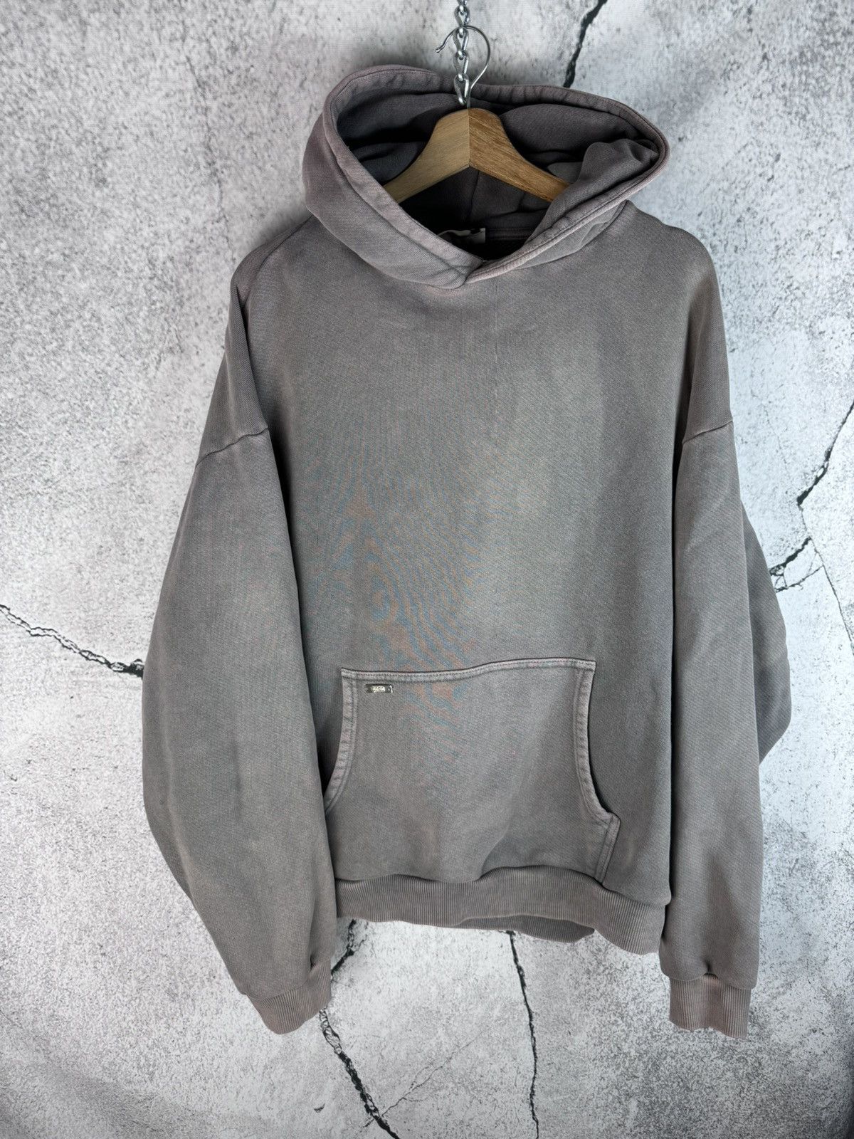 image of Peso Heavyweight Boxy Hoodie in Grey, Men's (Size Large)