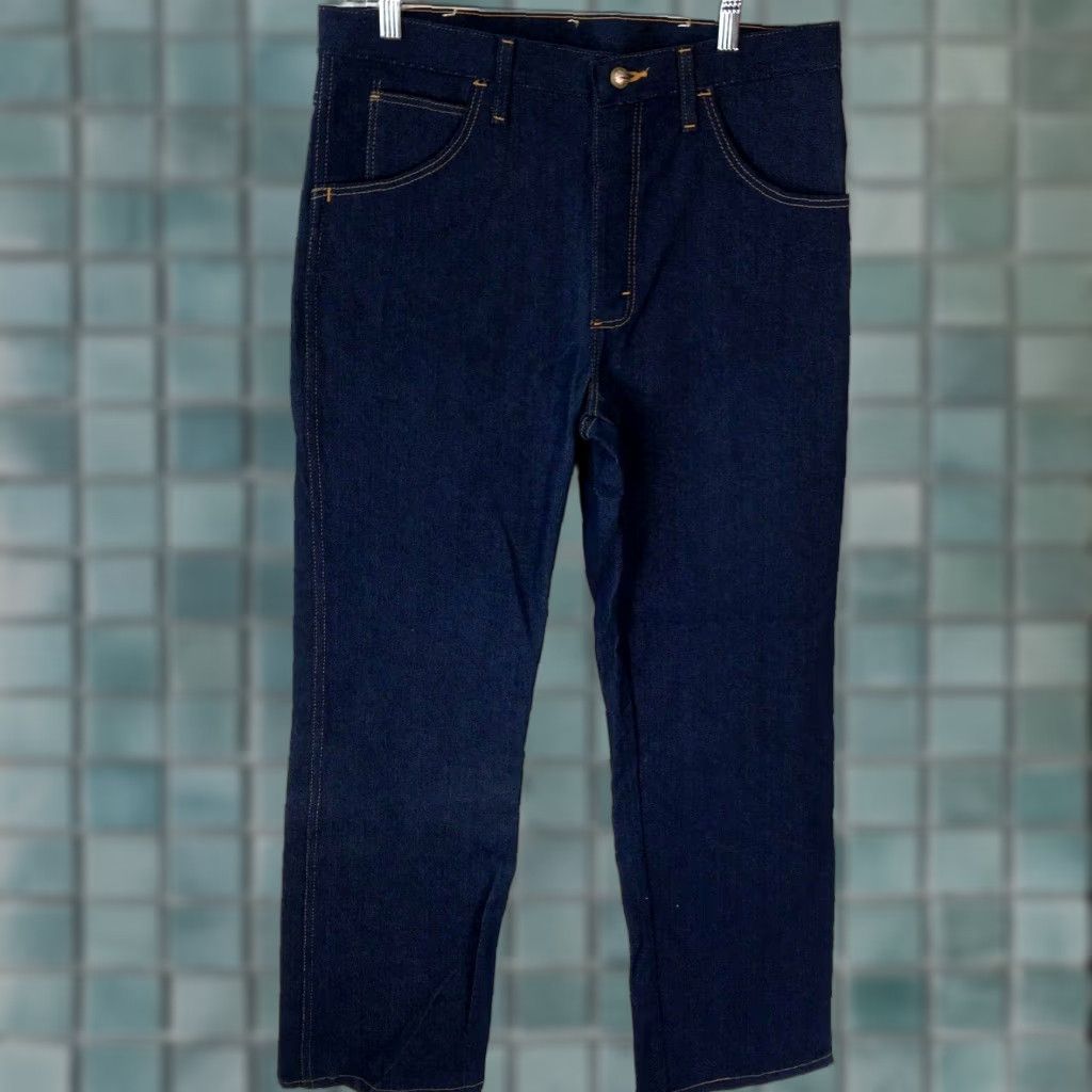 Wrangler Wrangler Rugged Wear Mens Casual Regular Stretch Straight Denim Blue Jeans 34X30 Size US 34 / EU 50 - 1 Thumbnail