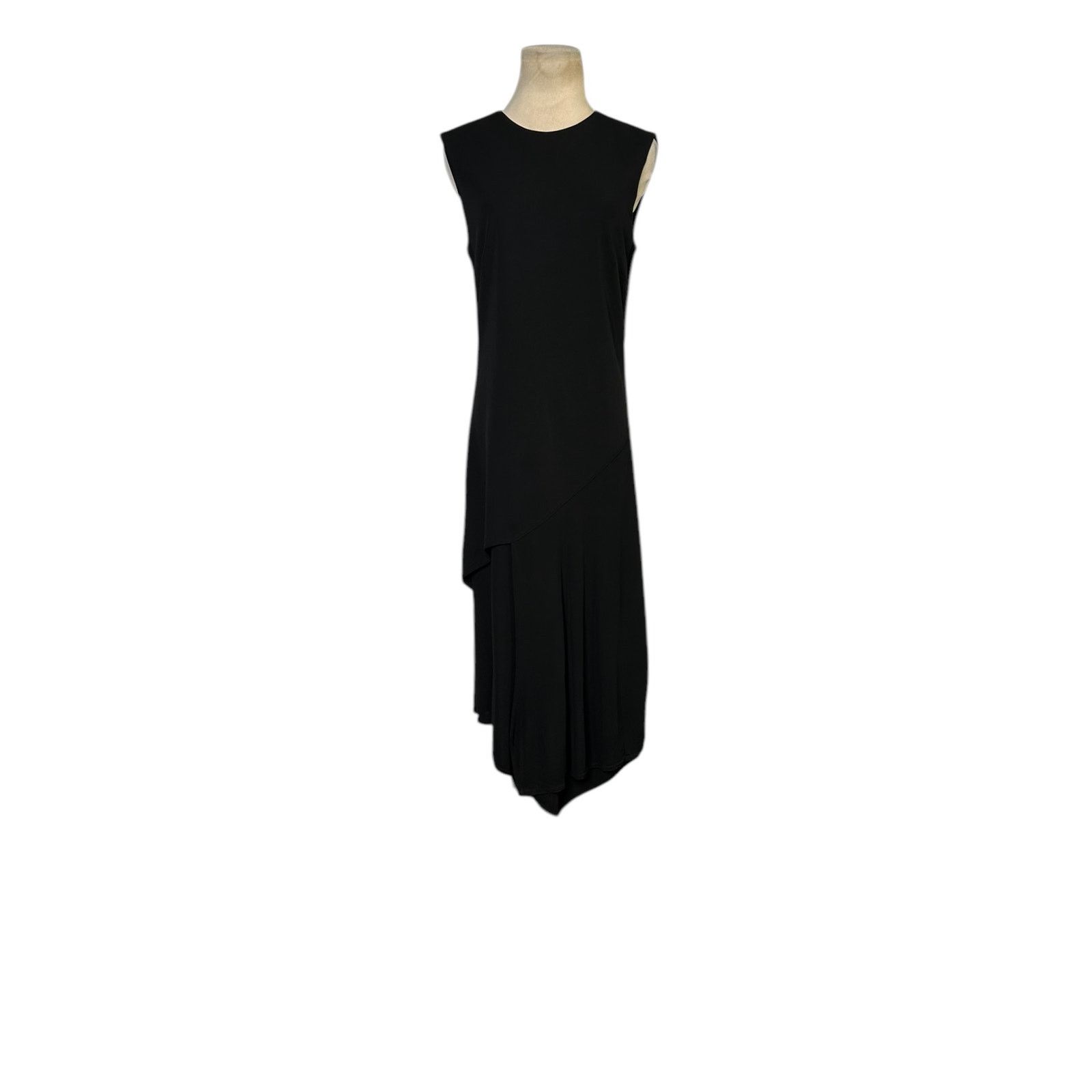 DKNY DKNY black overlay asymmetrical midi dress size Medium Size M / US 6-8 / IT 42-44 - 11 Thumbnail