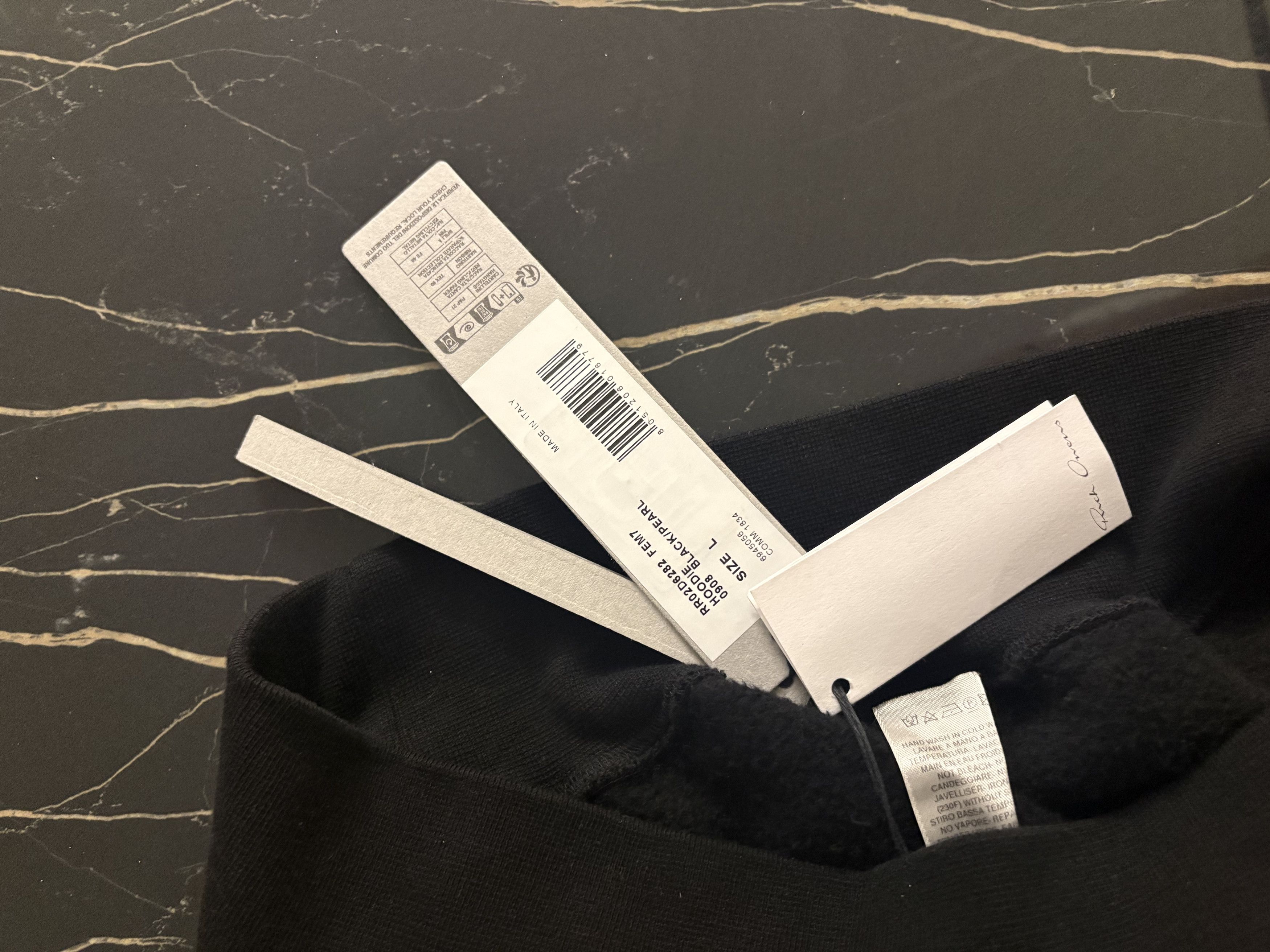 Rick Owens Drkshdw Rick Owens organic cotton hoodie Size US L / EU 52-54 / 3 - 2 Thumbnail