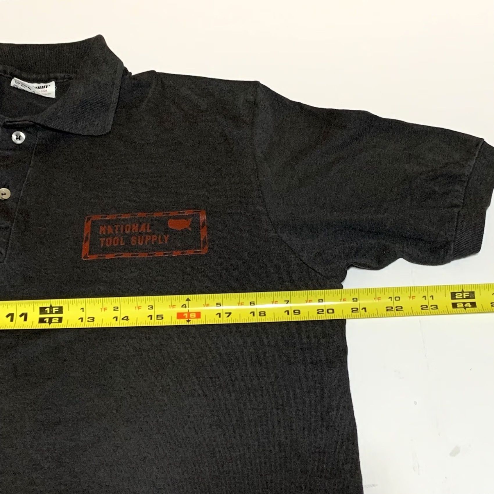 Vintage VINTAGE National Tool Supply Employee Polo Shirt Mens L Black Cotton Blend Logo Cooper Tools Shirt Size US L / EU 52-54 / 3 - 7 Thumbnail