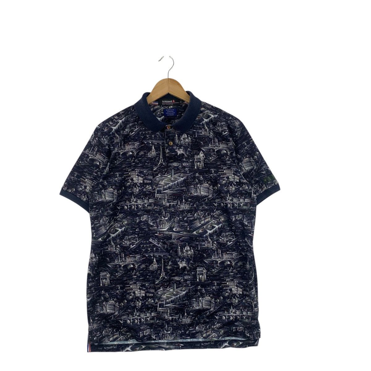 Le Coq Sportif Vintage LE COQ SPORTIF Golf Collection AOP Polo Tee Shirt o Size US L / EU 52-54 / 3 - 3 Thumbnail