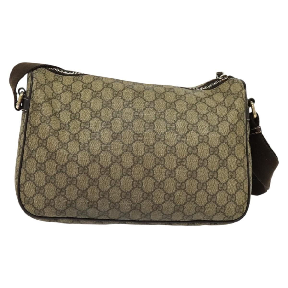 Gucci GUCCI GG Supreme Shoulder Bag Pvc Beige Gold Size ONE SIZE - 3 Thumbnail