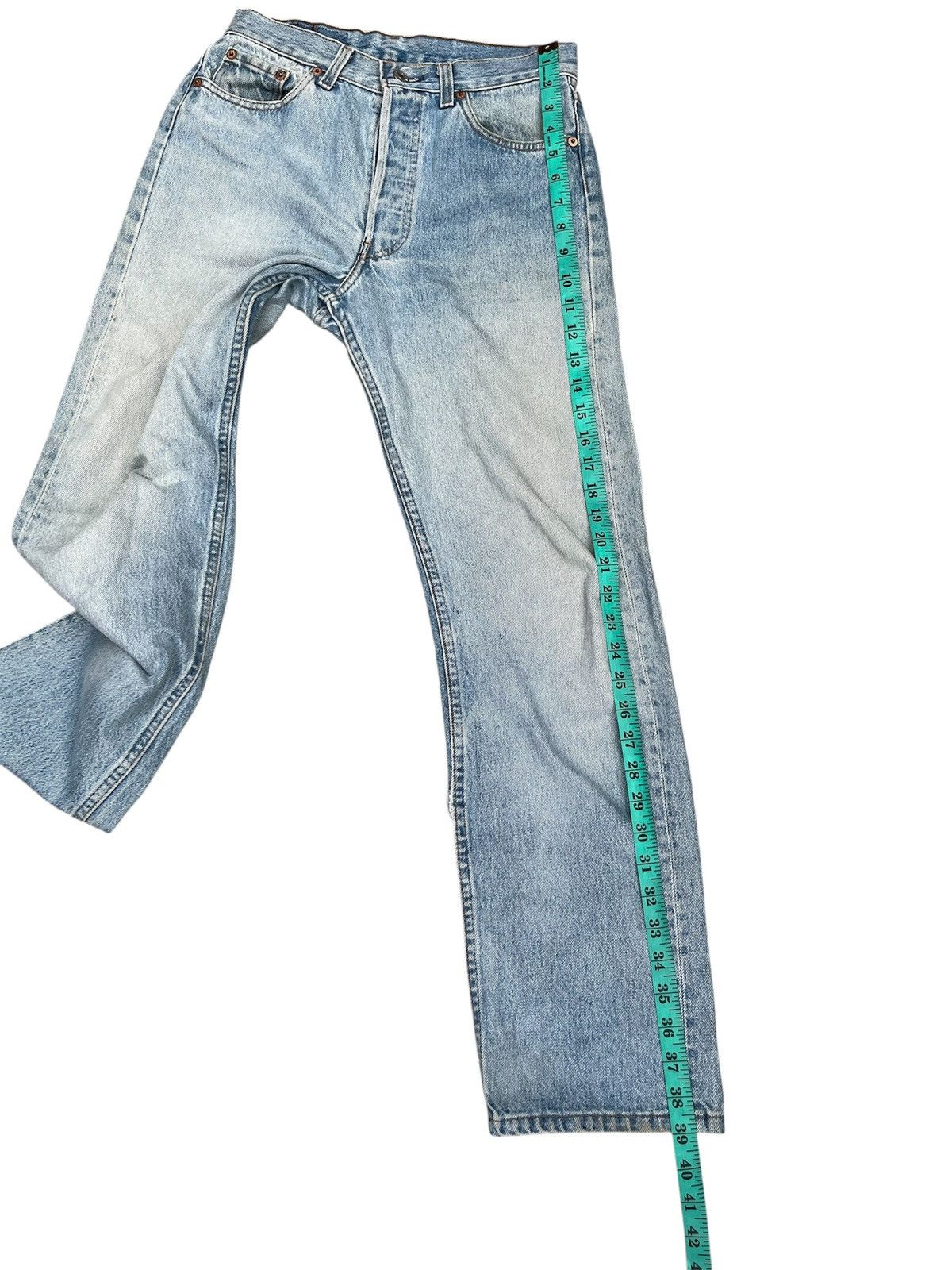 Levi's Vintage Clothing Vintage 90s Levis 501 USA Perfect Sun Faded Jeans Size US 30 / EU 46 - 15 Thumbnail